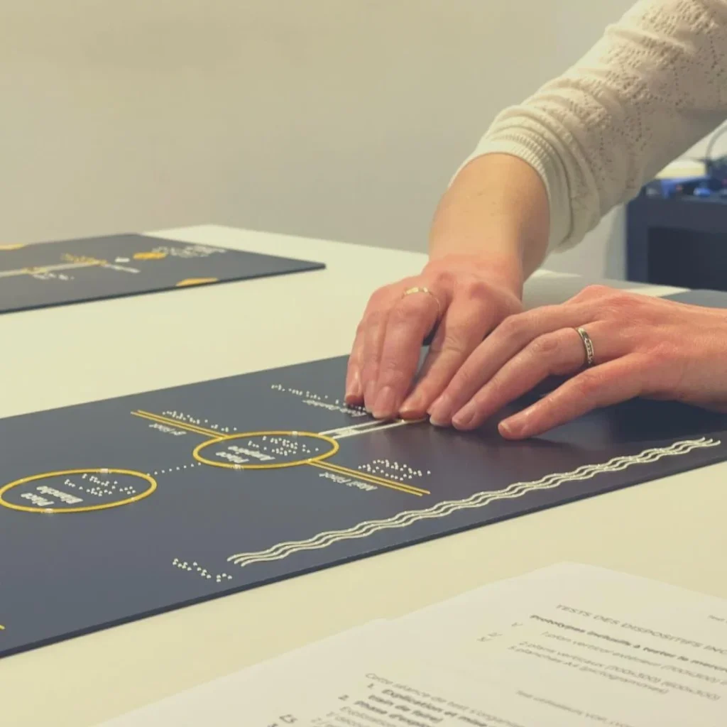 Premiers tests de la signalétique multisensorielle pour la SOLIDEO 3
